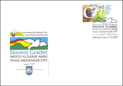 MESTO GLASNIK MIRU - SLOVENJ GRADEC - PEACE MESSENGEER CITY